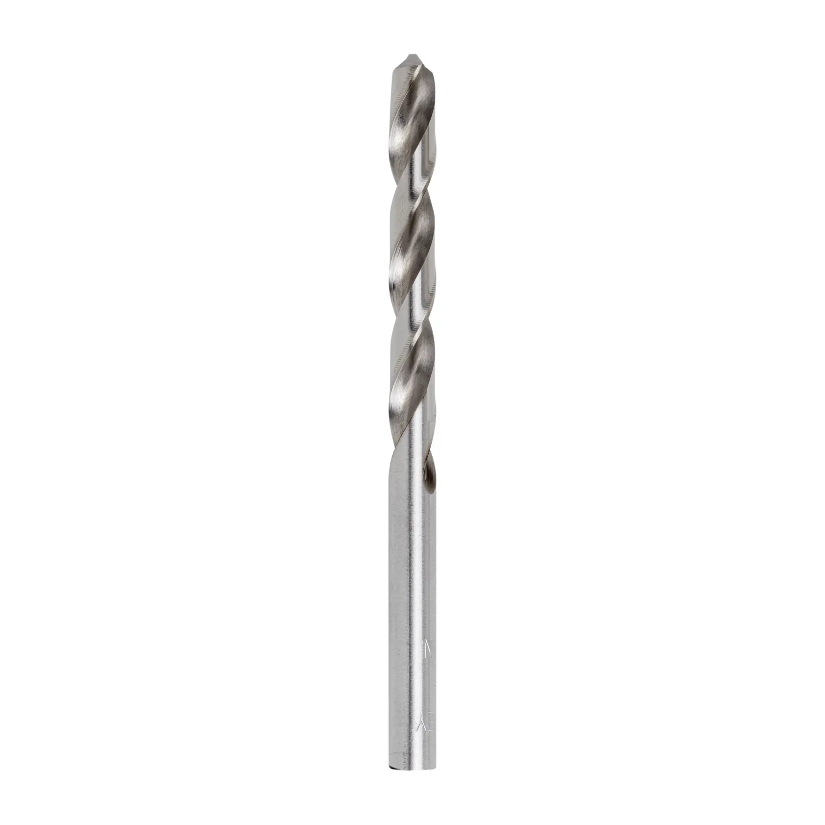 Broca de metal STANLEY STA50060C, vista frontal, color plateado, sobre fondo blanco.