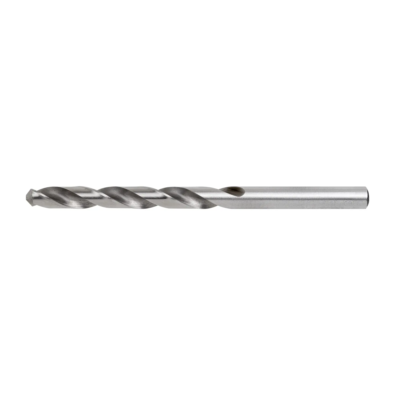 Broca para metal STANLEY STA50070C, vista lateral sobre fondo blanco, acabado plateado.