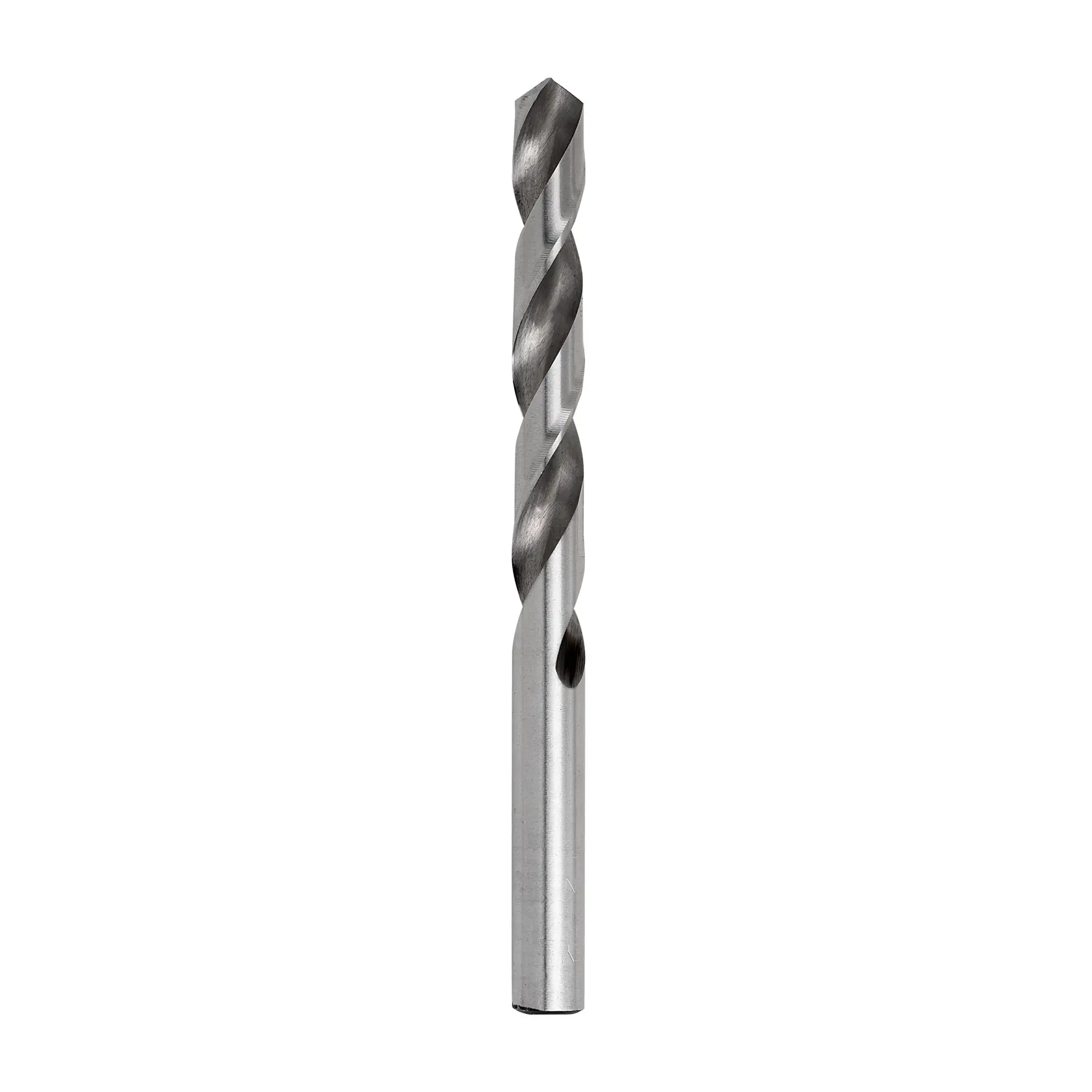 STANLEY STA50100C broca metálica plateada, fotografía del producto desde el frente sobre fondo blanco.